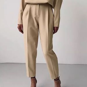 Casual High Waist Khaki Pants